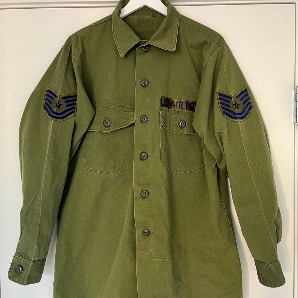 VINTAGE US Air Force Field Rambo Jacket USAF 70s Vietnam Size M
